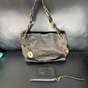 Fossil Leather Bag and Wallet